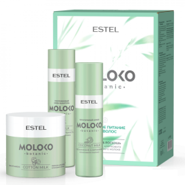 Набор "Полезное питание для волос" ESTEL Moloko botanic (шамп 250, маска 300, спрей 200) EMB/N2 