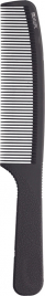 Расческа DW серия SUPER thin с ручкой, средняя, черная 20,5см CF014***