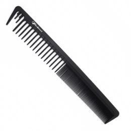 Расческа карбоновая для стрижки волос Gera Professional GPR00308, цвет черный GP-1459