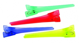 Зажимы DEWAL пластик, цветной, 6 см (12 шт.) CL2521