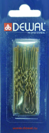 Шпильки DEWAL 60 мм волна, коричневые, (24шт/уп) SLT60V-3/24