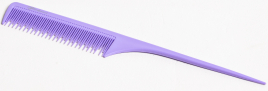 Расческа карбоновая для стрижки волос Gera Professional GPR00313, с хвостиком, фиолетовый GP-1480