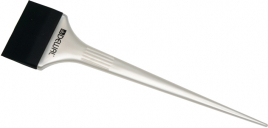 Кисть-лопатка DEWAL для окрашивания, силиконовая, черная с белой ручкой, широкая 54мм JPP144