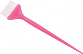 Кисть для окрашивания DEWAL 45 мм розовая, с белой прямой щетиной, узкая JPP048-1 pink