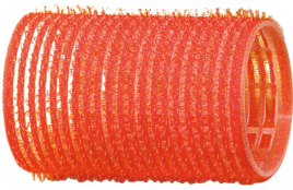 Бигуди-липучки DEWAL, d36 мм, красные (12 шт/уп) R-VTR4