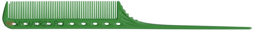Парикмахерская расческа с хвостиком Y.S.Park 216мм YS-101 green фото 1
