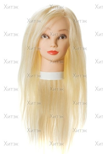 Парикмахерский тренировочный манекен (блондин) длина волос 50-60 см, нейлон h10822  фото 1