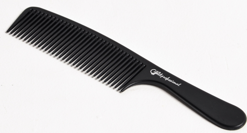 Расческа карбоновая для стрижки волос Gera Professional GPR00306, цвет черный GP-1457 фото 1