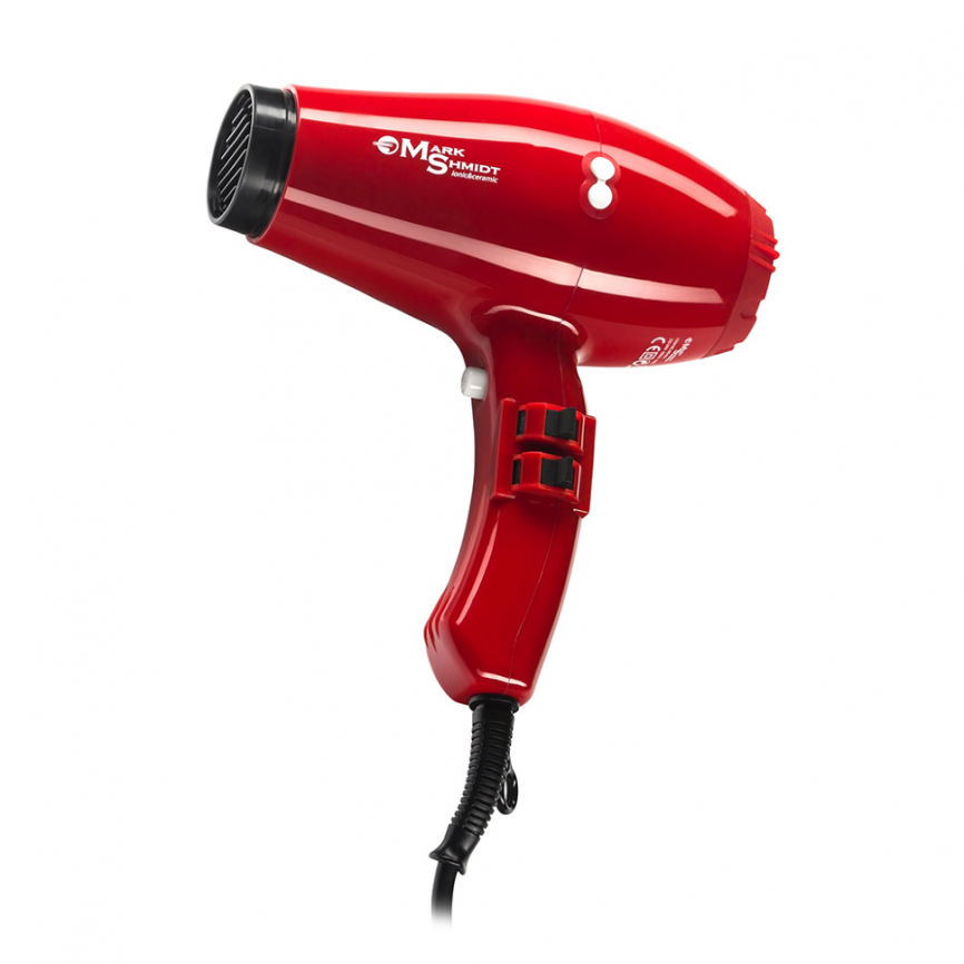Фен для волос MS 2200Вт, CLASSIC, красный, ионизация, с диффузором, 560г MS6611 фото 1