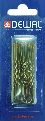 Шпильки DEWAL 60 мм волна, коричневые, (24шт/уп) SLT60V-3/24 фото 1