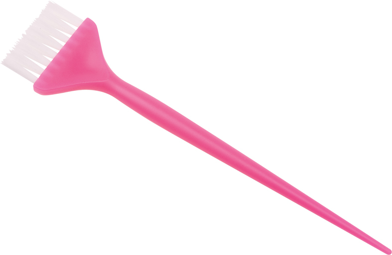 Кисть для окрашивания DEWAL 45 мм розовая, с белой прямой щетиной, узкая JPP048-1 pink фото 1